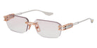 Dita® HYPERLUX-3000 Eyeglasses DT DTX198-A-03 59 - Rose Gold/White/Shiny Silver
