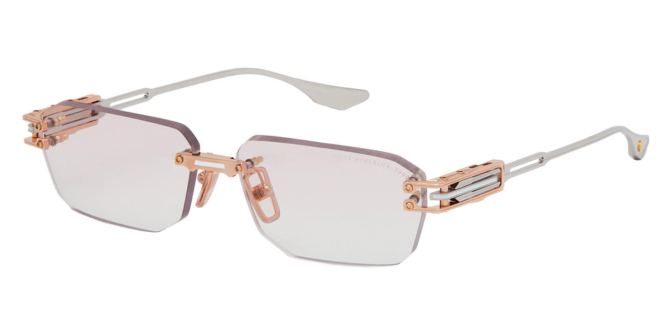 Dita® HYPERLUX-3000 Eyeglasses DT DTX198-A-03 59 - Rose Gold/White/Shiny Silver