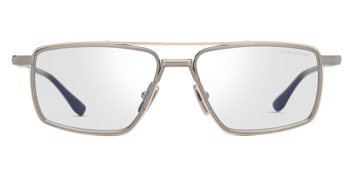Dita® ARTEKA Eyeglasses DT DTX199-A-02 54 - White Gold/Antique Silver