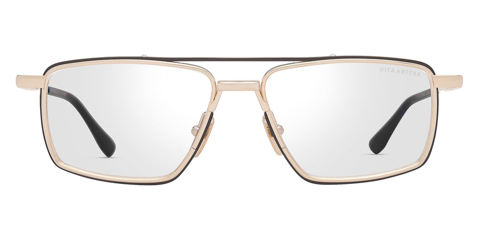 Dita® ARTEKA Eyeglasses DT DTX199-A-03 54 - Black Iron/White Gold