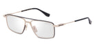 Dita® ARTEKA Eyeglasses DT DTX199-A-03 54 - Black Iron/White Gold