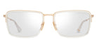 Dita® ALLUVIAN Eyeglasses DT DTX201-A-02 54 - Crystal Clear/White Gold
