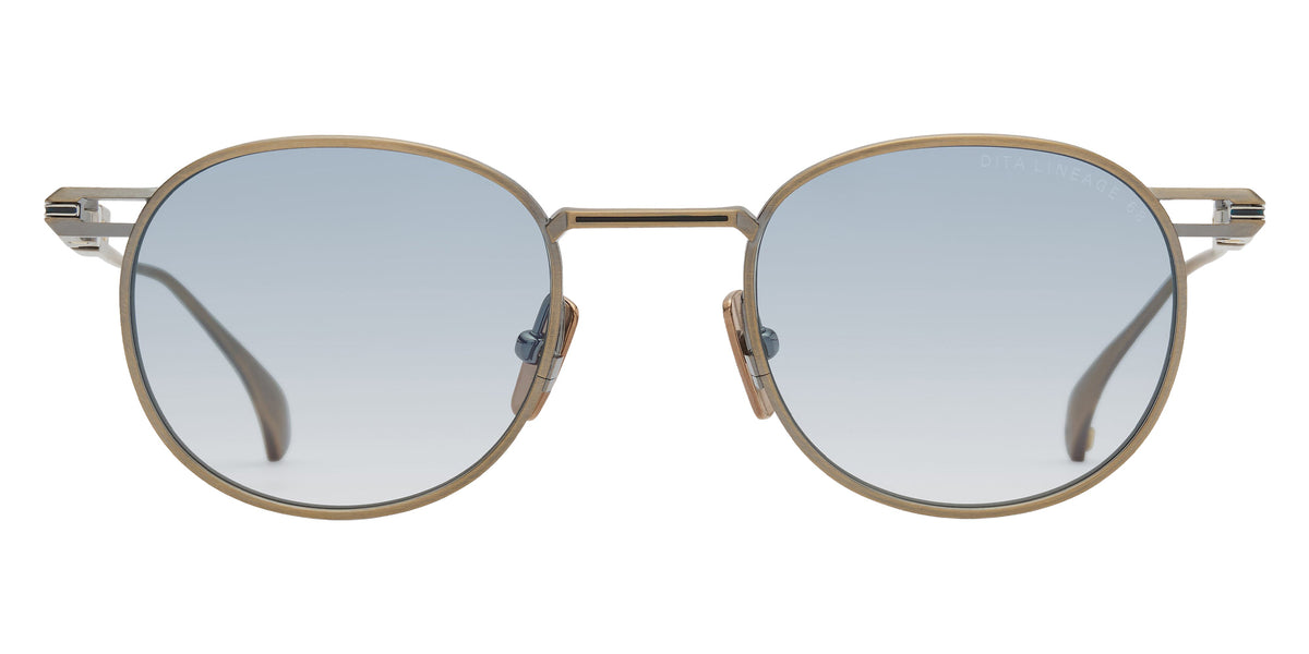 Dita® LINEAGE.68 Eyeglasses DT DTX205-A-01 49 - Antique Yellow Gold/Shiny Silver