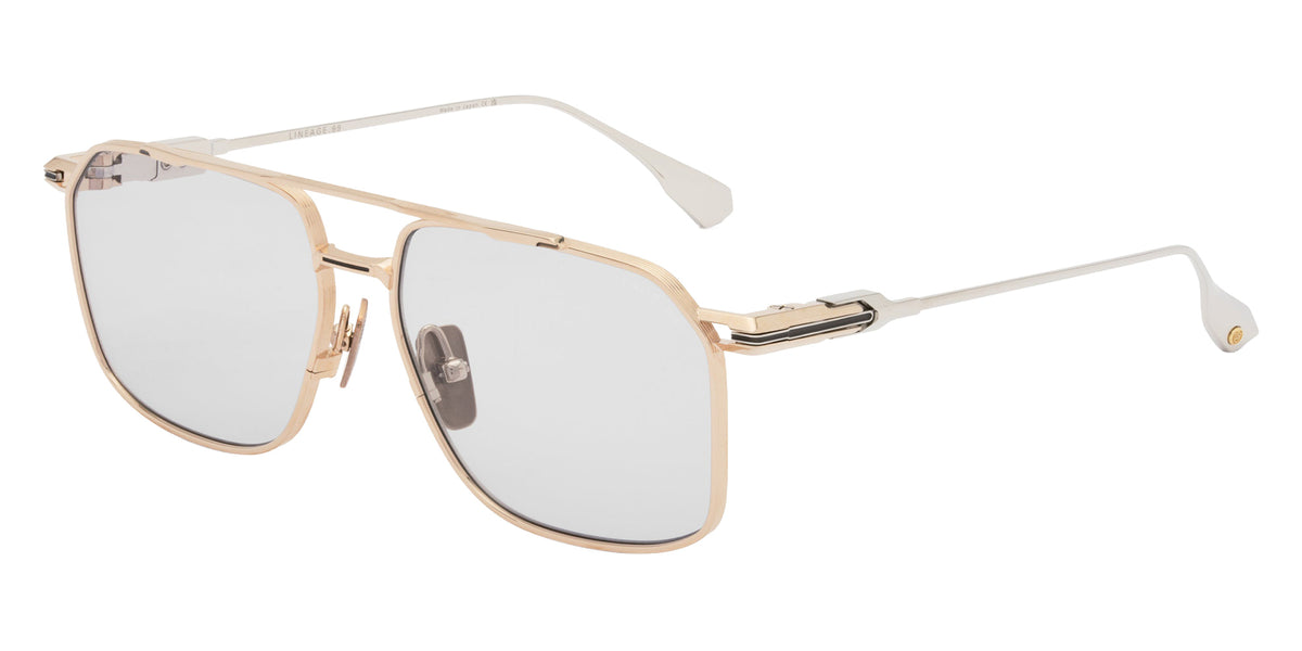 Dita® LINEAGE.99 Eyeglasses DT DTX207-A-03 56 - White Gold/Shiny Silver