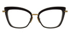 Dita® AMORLY Eyeglasses DT DTX408-A-01 52 - Black/Yellow Gold