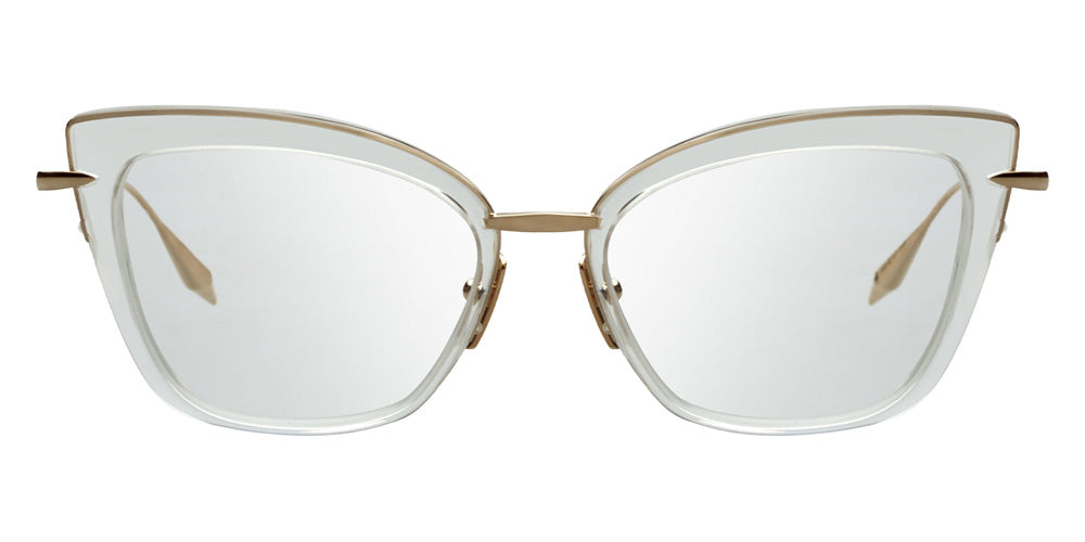 Dita® AMORLY Eyeglasses DT DTX408-A-02 52 - Crystal Clear/White Gold