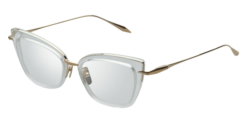Dita® AMORLY Eyeglasses DT DTX408-A-02 52 - Crystal Clear/White Gold