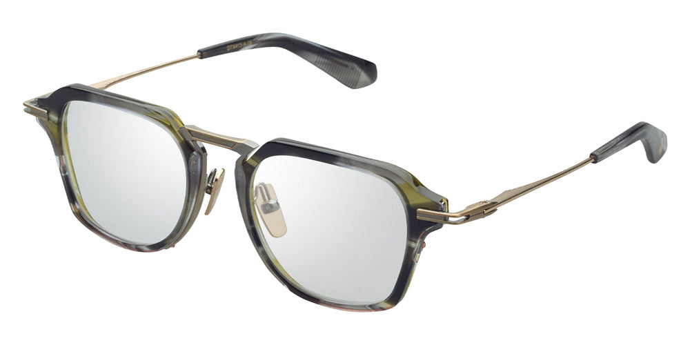 Dita® AEGEUS Eyeglasses DT DTX413-A-02 51 - Cyber Smoke/White Gold/Gold