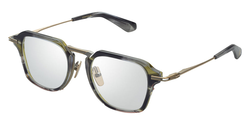 Dita® AEGEUS Eyeglasses DT DTX413-A-02 51 - Cyber Smoke/White Gold/Gold