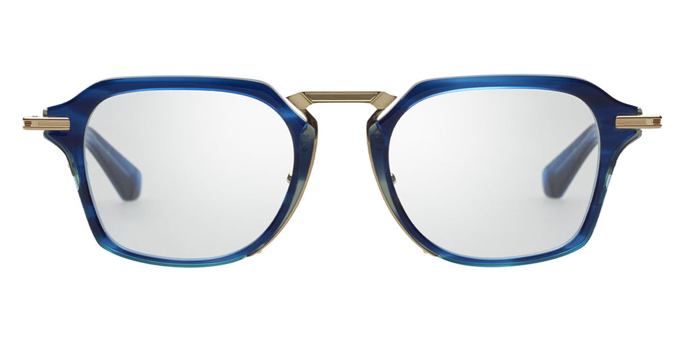 Dita® AEGEUS Eyeglasses DT DTX413-A-03 51 - Blue Swirl/Gold/Black Palladium