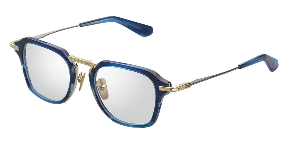 Dita® AEGEUS Eyeglasses DT DTX413-A-03 51 - Blue Swirl/Gold/Black Palladium