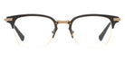 Dita® UNION-TWO Eyeglasses DT DTX424-A-01 51 - Black Iron/White Gold