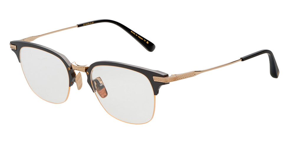 Dita® UNION-TWO Eyeglasses DT DTX424-A-01 51 - Black Iron/White Gold