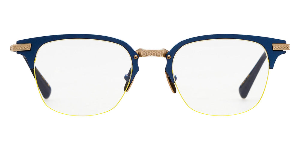Dita® UNION-TWO Eyeglasses DT DTX424-A-03 51 - Matte Navy/White Gold