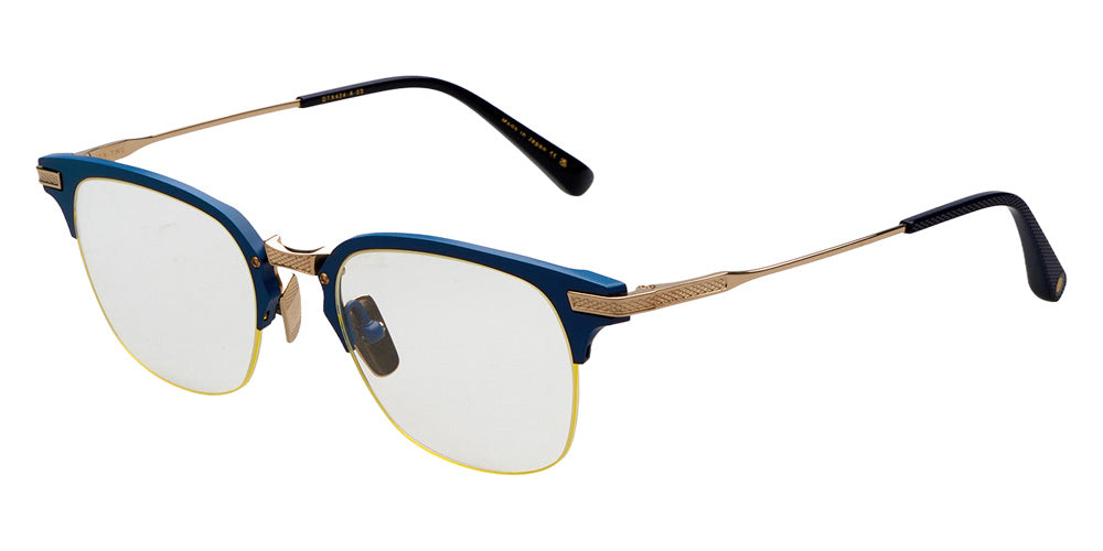 Dita® UNION-TWO Eyeglasses DT DTX424-A-03 51 - Matte Navy/White Gold