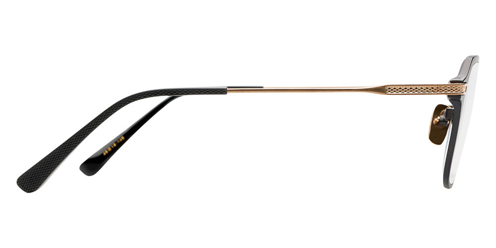 Dita® UNION-THREE Eyeglasses DT DTX425-A-03 50 - Black Iron/Antique White Gold