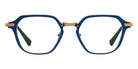 Dita® UNION-THREE Eyeglasses DT DTX425-A-04 50 - Matte Navy/White Gold