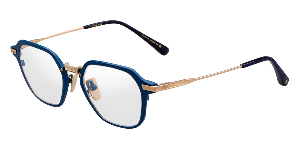 Dita® UNION-THREE Eyeglasses DT DTX425-A-04 50 - Matte Navy/White Gold
