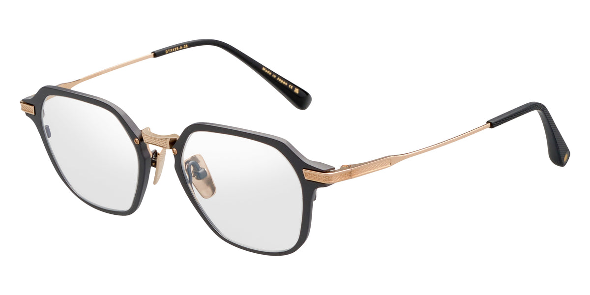 Dita® UNION-THREE Eyeglasses DT DTX425-A-05 50 - Black Iron/White Gold