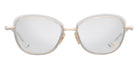 Dita® LITAVU Eyeglasses DT DTX444-A-02 54 - White Gold/Crystal Clear