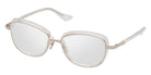 Dita® LITAVU Eyeglasses DT DTX444-A-02 54 - White Gold/Crystal Clear