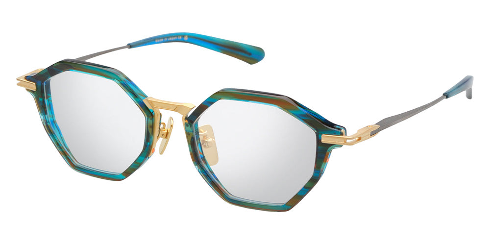 Dita® AEGEUS-FOUR Eyeglasses DT DTX448-A-03 50 - Digital Swirl/Matte Yellow Gold