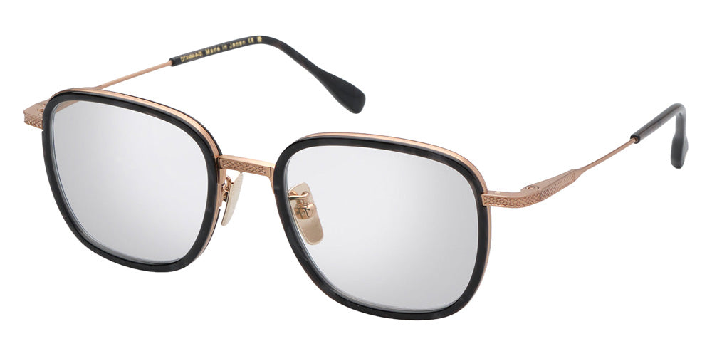 Dita® AVIATIA-FIVE Eyeglasses DT DTX454-A-01 50 - Black Obsidian/Brushed Rose Gold