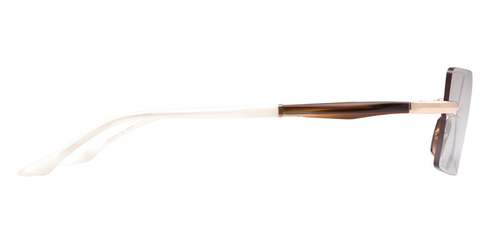 Dita® EYMORI Eyeglasses DT DTX462-A-01 57 - White Gold/Golden Timber
