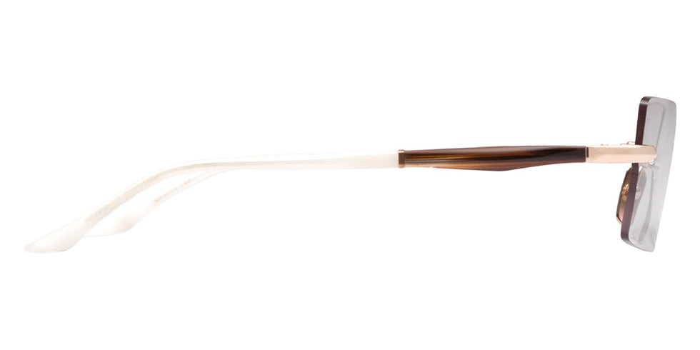 Dita® EYMORI Eyeglasses DT DTX462-A-01 57 - White Gold/Golden Timber