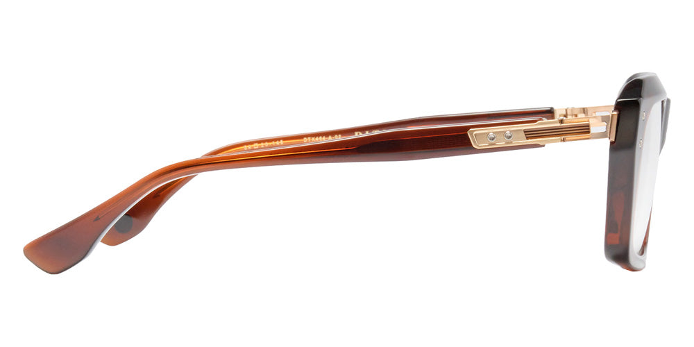 Dita® GRANDMASTER-NINE Eyeglasses DT DTX464-A-02 54 - Root Beer/Antique White Gold