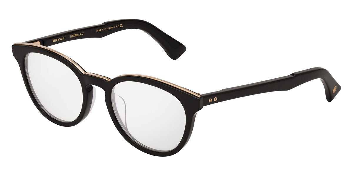 Dita® KHAYSUN Eyeglasses DT DTX480-A-01 49 - Black/White Gold