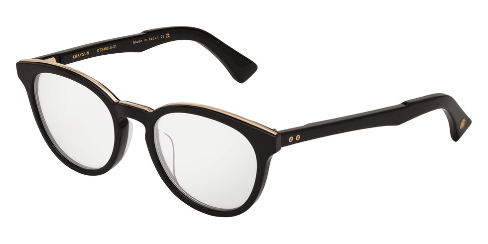 Dita® KHAYSUN Eyeglasses DT DTX480-A-01 49 - Black/White Gold