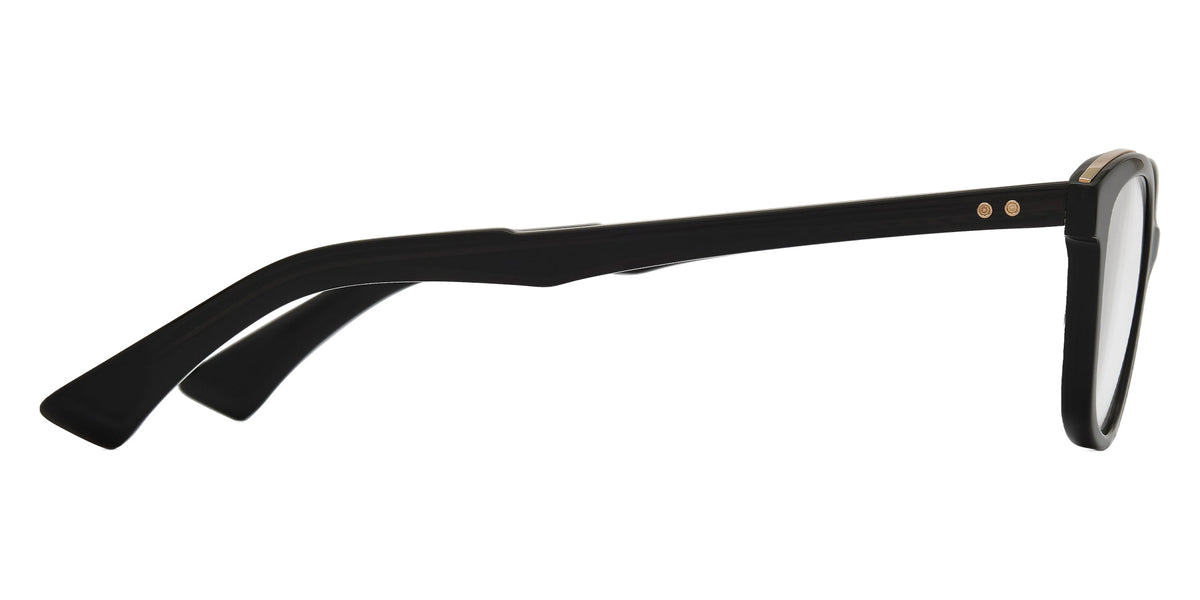 Dita® SAHVANA Eyeglasses DT DTX481-A-01 52 - Black Glass/White Gold
