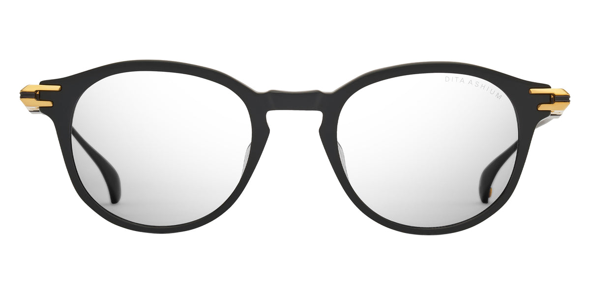 Dita® ASHIUM Eyeglasses DT DTX485-A-01 47 - Black/Yellow Gold/Black Iron