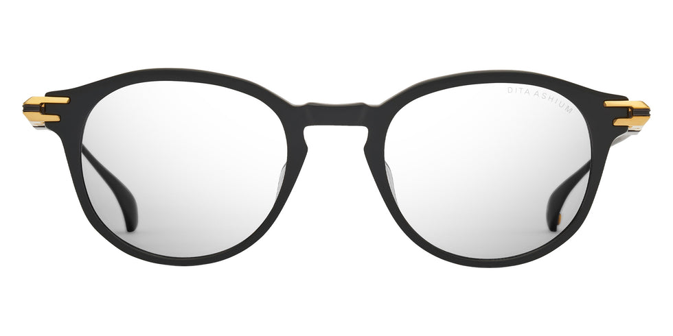 Dita® ASHIUM Eyeglasses DT DTX485-A-01 47 - Black/Yellow Gold/Black Iron
