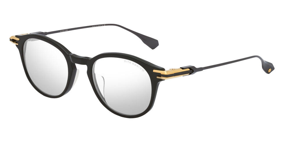 Dita® ASHIUM Eyeglasses DT DTX485-A-01 47 - Black/Yellow Gold/Black Iron
