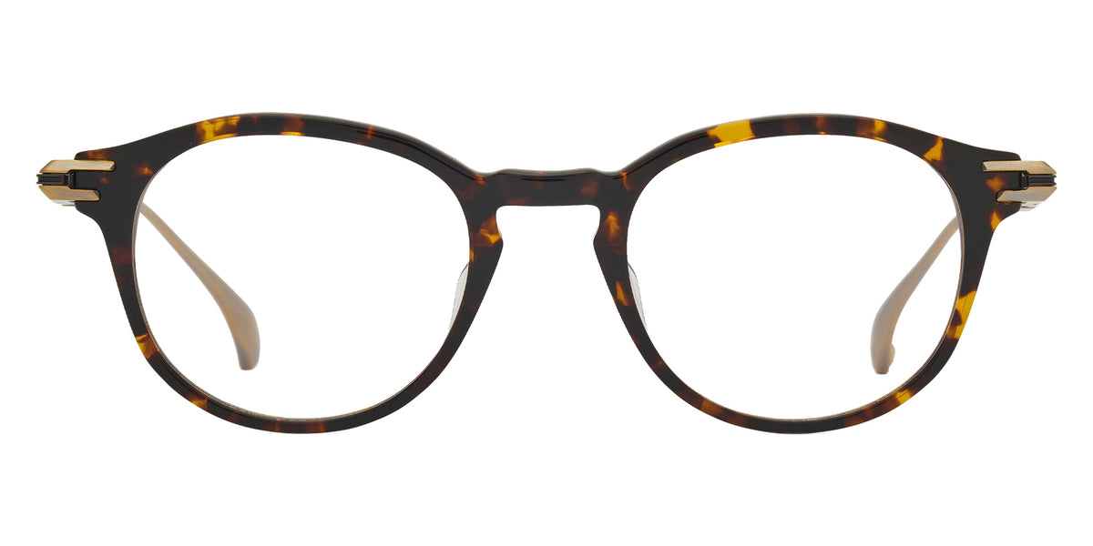Dita® ASHIUM Eyeglasses DT DTX485-A-02 47 - Tortoise/Antique White Gold/Black Iron