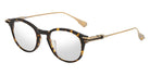 Dita® ASHIUM Eyeglasses DT DTX485-A-02 47 - Tortoise/Antique White Gold/Black Iron
