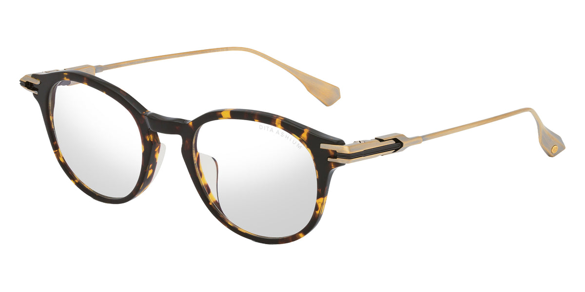 Dita® ASHIUM Eyeglasses DT DTX485-A-02 47 - Tortoise/Antique White Gold/Black Iron