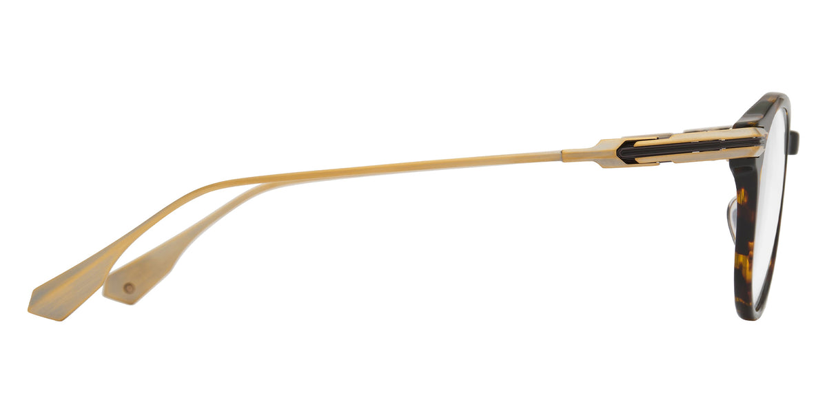 Dita® ASHIUM Eyeglasses DT DTX485-A-02 47 - Tortoise/Antique White Gold/Black Iron