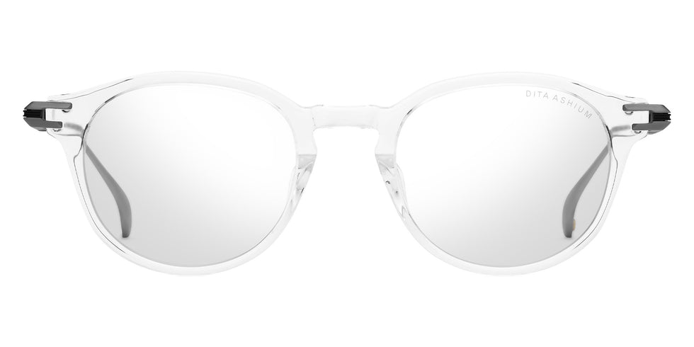 Dita® ASHIUM Eyeglasses DT DTX485-A-03 47 - Crystal Clear/Antique Silver/Black Iron