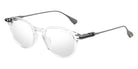 Dita® ASHIUM Eyeglasses DT DTX485-A-03 47 - Crystal Clear/Antique Silver/Black Iron