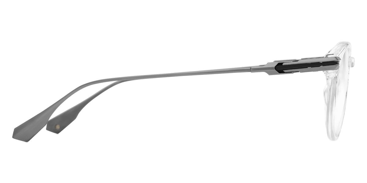 Dita® ASHIUM Eyeglasses DT DTX485-A-03 47 - Crystal Clear/Antique Silver/Black Iron