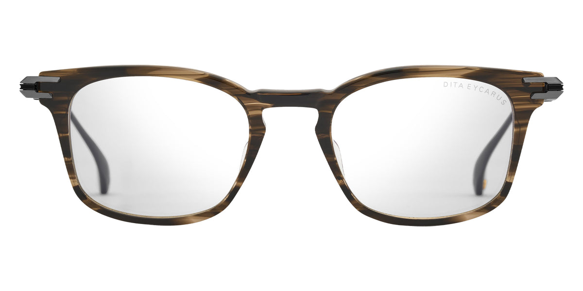 Dita® EYCARUS Eyeglasses DT DTX486-A-02 47 - Burnt Timber/Antique Silver/Black Iron