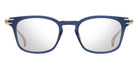 Dita® EYCARUS Eyeglasses DT DTX486-A-03 47 - Future Dusk Blue/Shiny Silver/White Gold