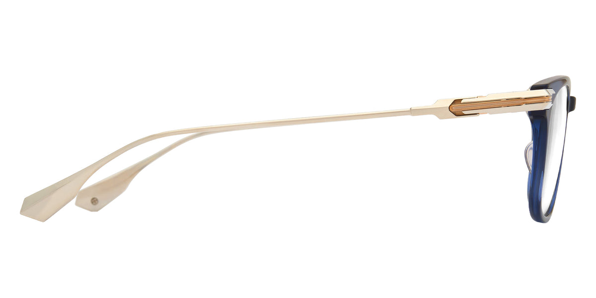 Dita® EYCARUS Eyeglasses DT DTX486-A-03 47 - Future Dusk Blue/Shiny Silver/White Gold