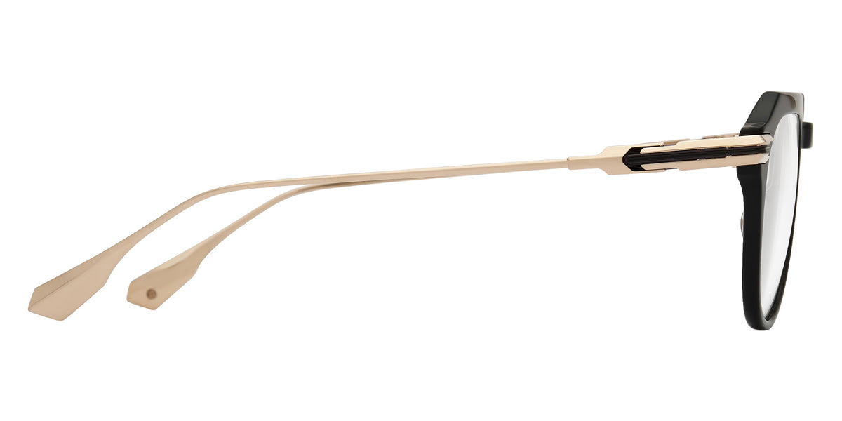 Dita® OKULUS Eyeglasses DT DTX487-A-01 49 - Black/White Gold/Black Iron