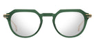 Dita® OKULUS Eyeglasses DT DTX487-A-02 49 - Crystal Pine/Antique White Gold/Shiny Silver