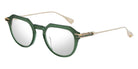 Dita® OKULUS Eyeglasses DT DTX487-A-02 49 - Crystal Pine/Antique White Gold/Shiny Silver