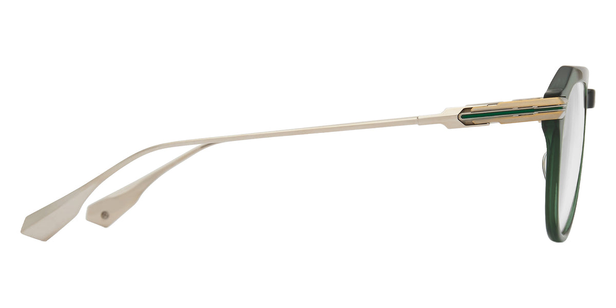 Dita® OKULUS Eyeglasses DT DTX487-A-02 49 - Crystal Pine/Antique White Gold/Shiny Silver